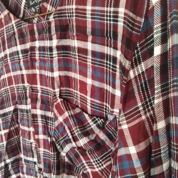 Red Plaid Blouse - Picture 5 of 5